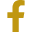 Facebook Logo - Gold